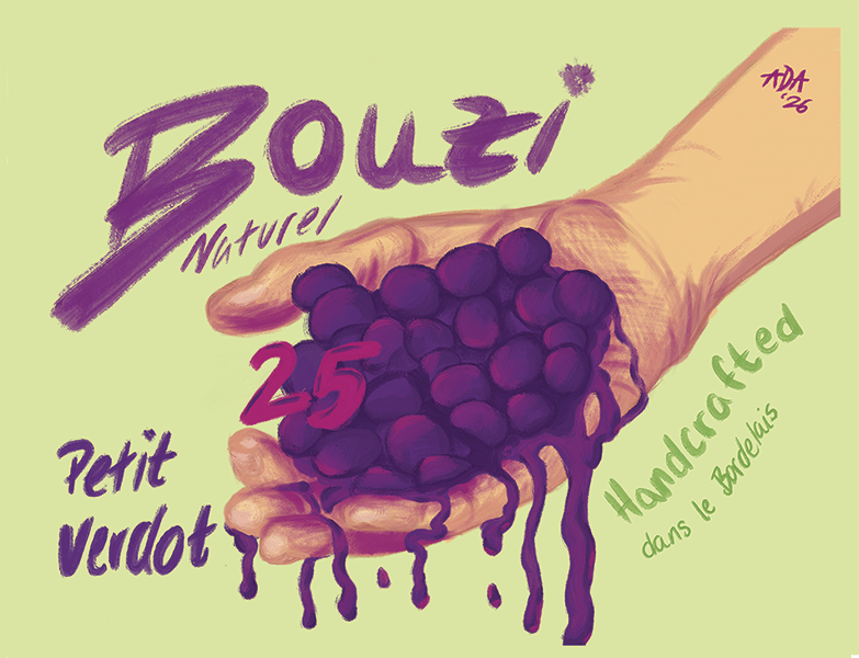 2025 Bouzi Naturel Petit Verdot Chateau les Bouzigues