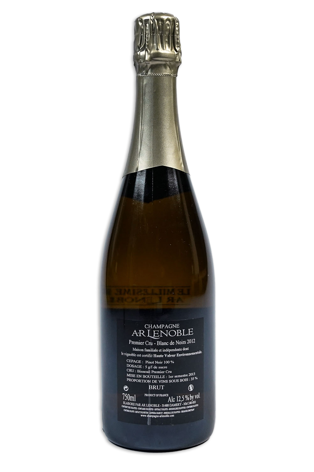 2013 Champagne Lenoble 1er Cru Millesime Blanc de NoirRS.png