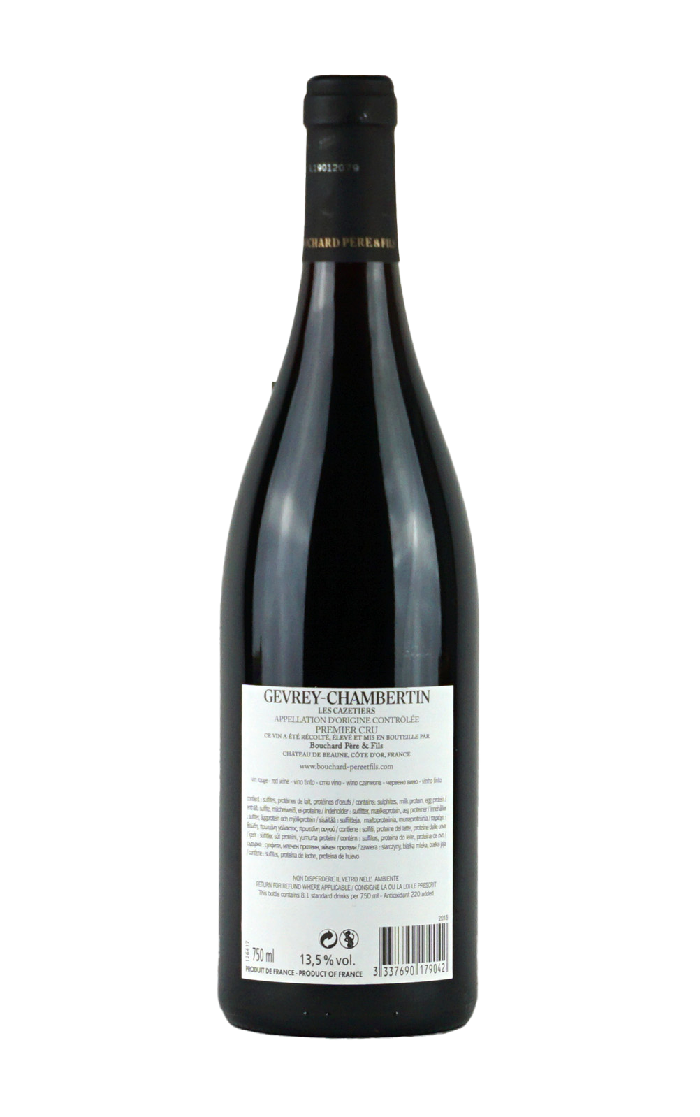 2015 Gevrey Chambertin les Cazetiers 1er Cru -Domaine- Bouchard Père & FilsRS.png