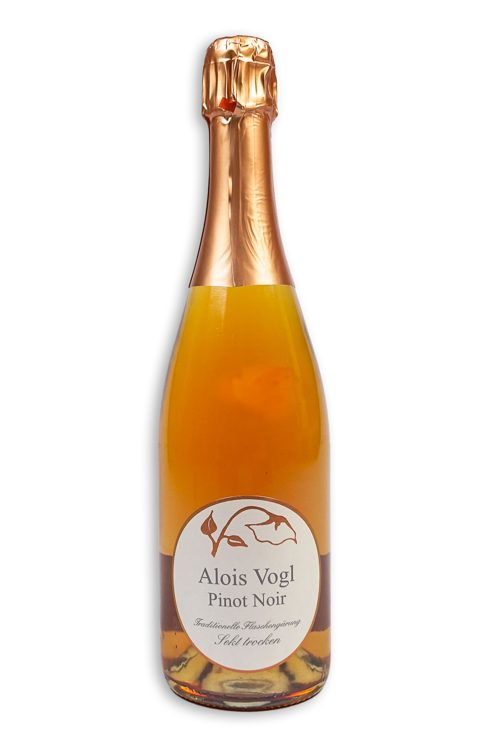 Alois Vogl Sekt rosé, Pinot Noir, traditionelle Flaschengärung-