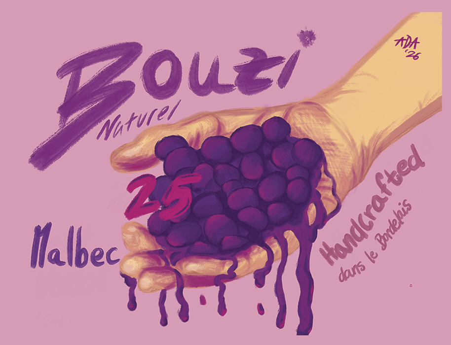 2025 Bouzi Naturel Malbec Chateau les Bouzigues