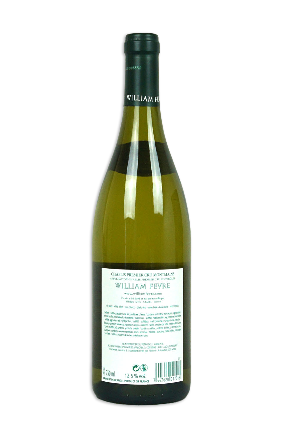 2018 Chablis 1er Cru -Montmains- William FevreRS.png
