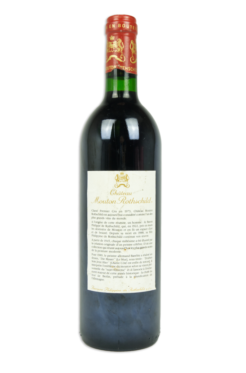 1989 Chateau Mouton Rothschild, Pauillac | Paulliac