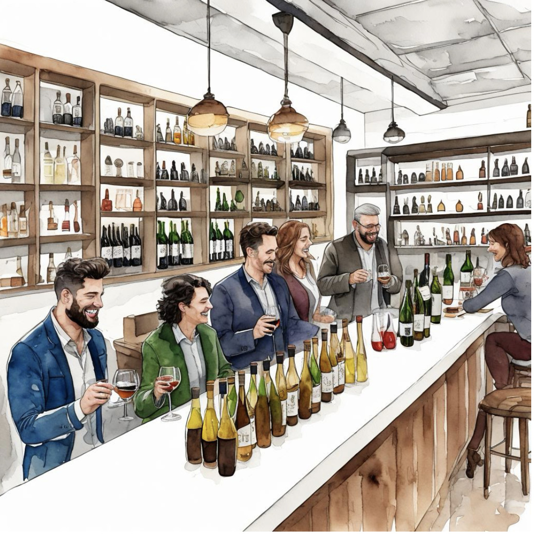 Weinprobe-bild